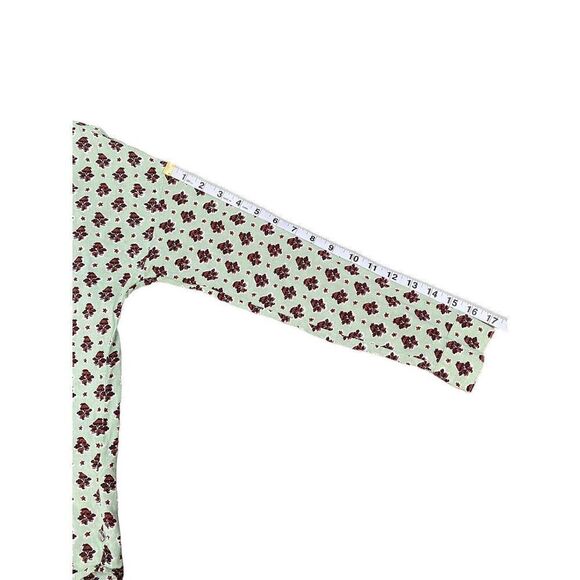 Scotch And Soda Sz XS Journee Au Soleil Green Floral Button-Down Blouse - Picture 6 of 10